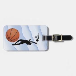 Basketball -- Silhouette of Player plus Ball Bagagebricka