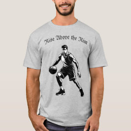Basketball Silhouette T-Shirt - Stiga upp ovanför 