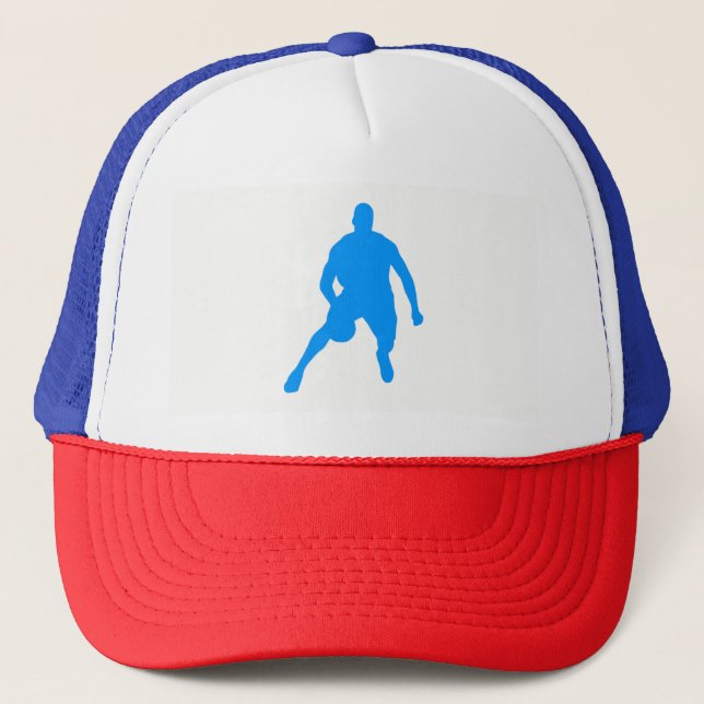 Basketball Silhouette Truckerkeps (Framsida)
