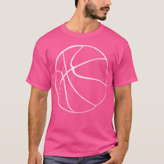 Basketball Silhouette White Vintage Coola P T Shirt
