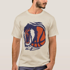 basketball singe logo gueule ouverte monkey gorill t shirt
