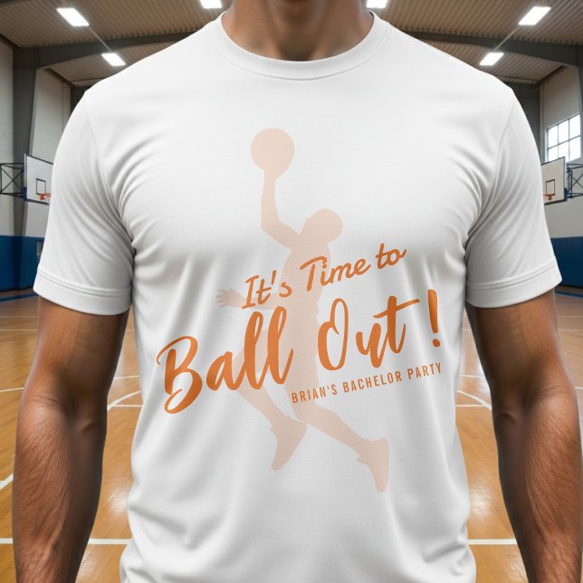 Basketball Sjungkarlsparty Dags att festa T Shirt (Skapare uppladdad)