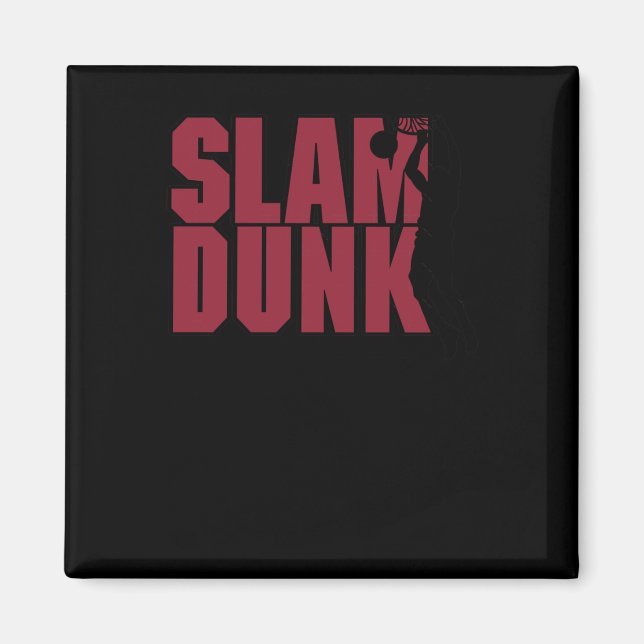 Basketball Slam dunk Magnet (Framsidan)