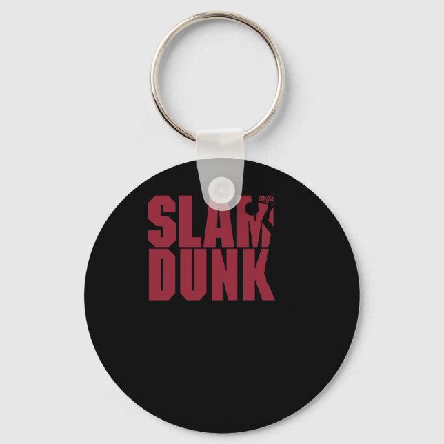 Basketball Slam dunk Nyckelring (Framsida)