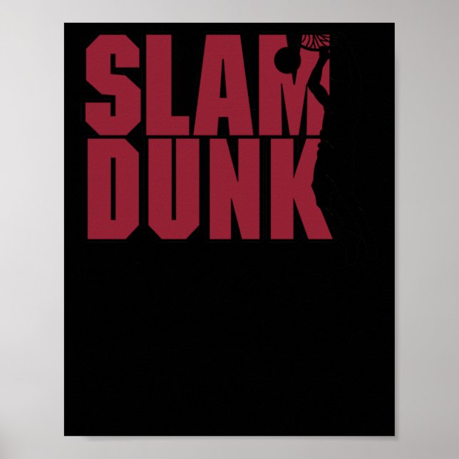 Basketball Slam dunk Poster (Framsidan)