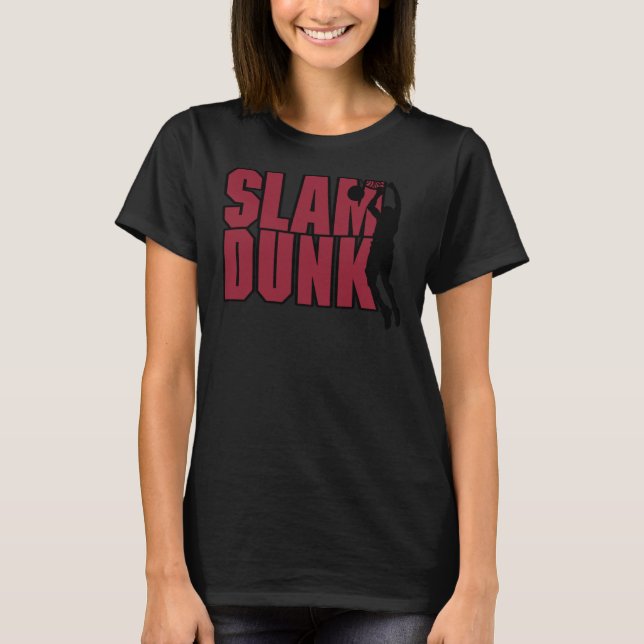 Basketball Slam dunk T Shirt (Framsida)