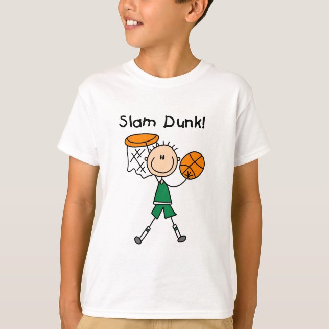 Basketball Slam dunk T-shirts och gåvor (Framsida)