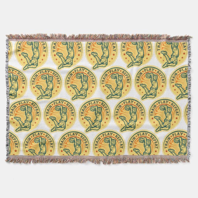Basketball Slam dunk Vintage design Filt (Framsidan)