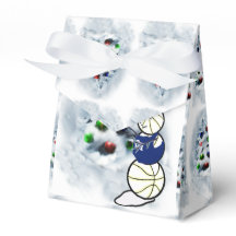 Basketball Snögubbe jul