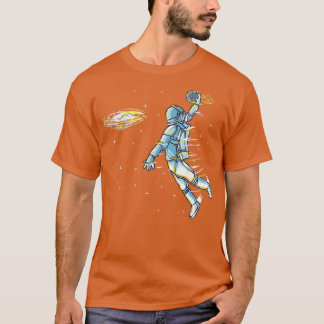 Basketball Space Astronaut Slam dunk Science Sport T Shirt