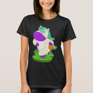 Basketball-spelare i Unicorn Basketball T Shirt
