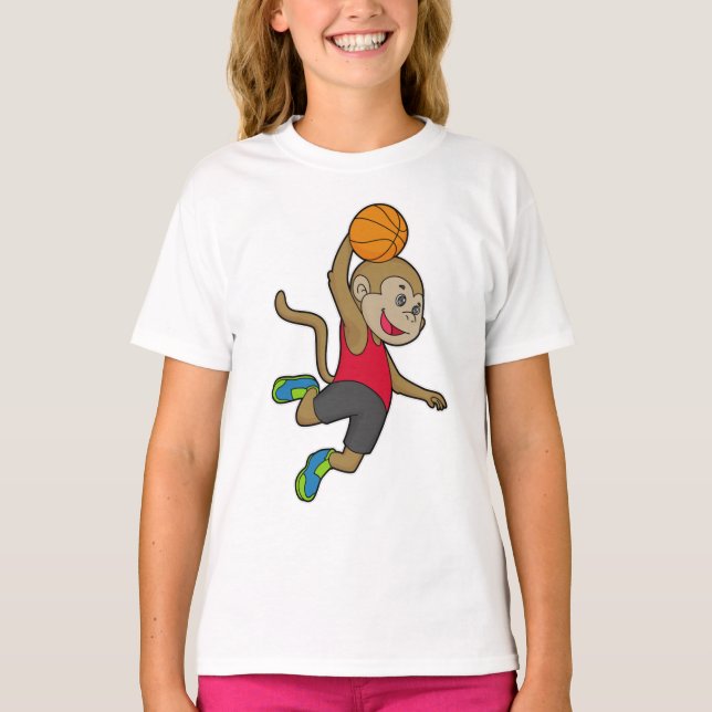 Basketball-spelare T Shirt (Framsida)