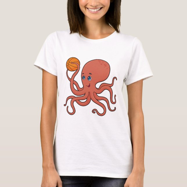 Basketball-spelare T Shirt (Framsida)
