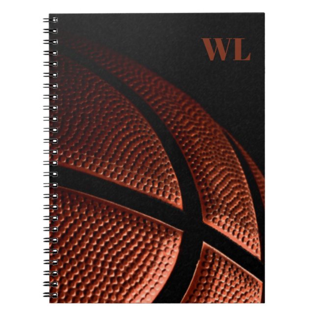 Basketball Spiral fotopatbook Anteckningsbok (Framsidan)