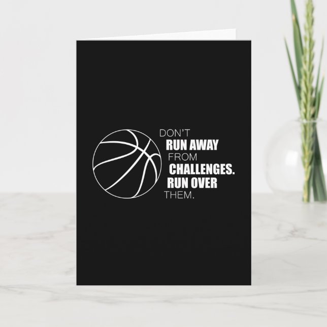 Basketball Sport Basketball Player Team Gift Idea Kort (Framsida)