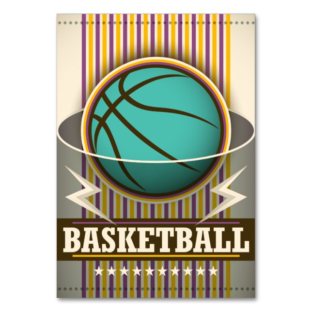 Basketball Sport Boll Game Coola Bordsnummer (Framsidan)