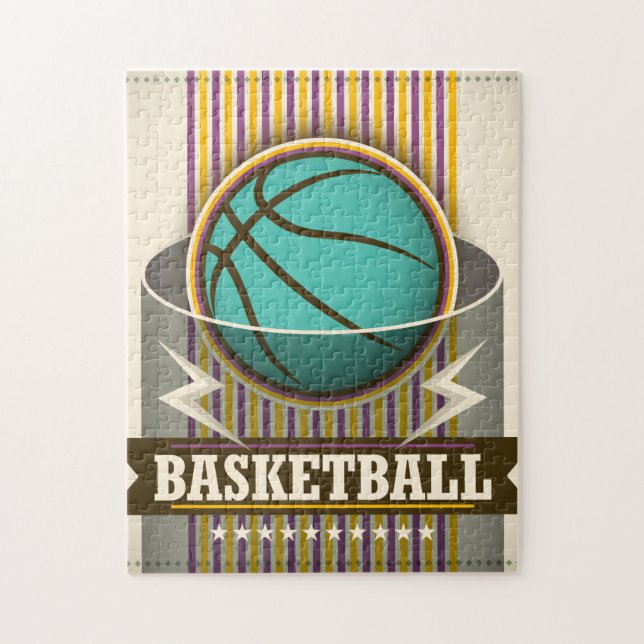 Basketball Sport Boll Game Coola Pussel (Vertikal)