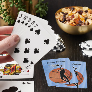 Basketball Sport boll och spelare Personalize Casinokort
