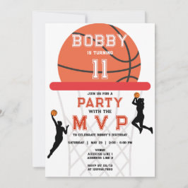 Basketball Sport Jumpman Theme Woman Girl Birthday Inbjudningar