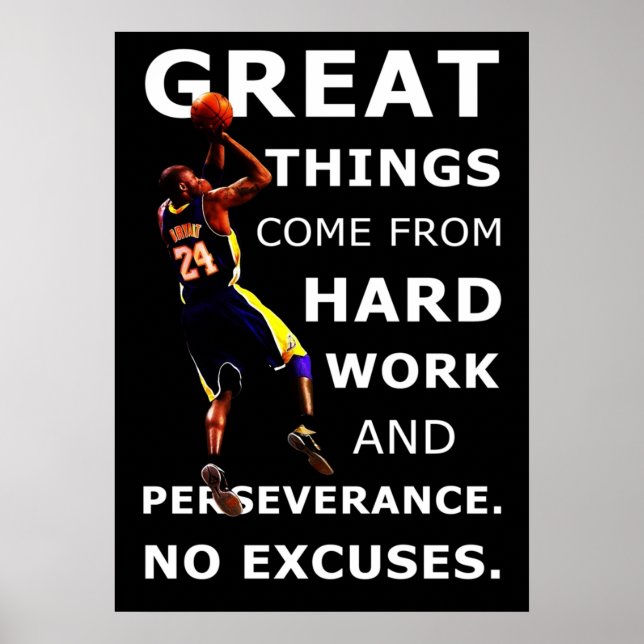 Basketball Sport Motivering inspirationsoffert Poster (Framsidan)