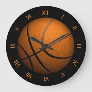 Basketball Sport Wall Clock Stor Klocka