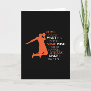 Basketball Sports Basketball Team Player Gift Idea Kort