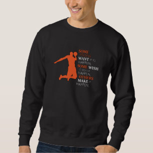 Basketball Sports Basketball Team Player Gift Idea Lång Ärmad Tröja