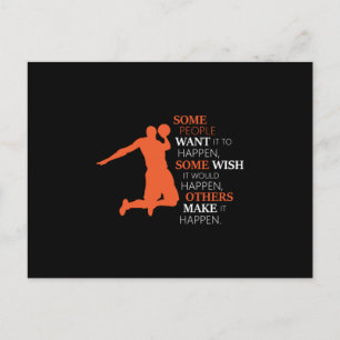 Basketball Sports Basketball Team Player Gift Idea Vykort
