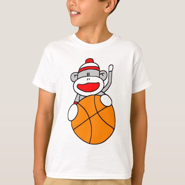 Basketball Sports Monkey Tee (Framsida)