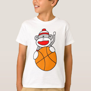 Basketball Sports Monkey Tee Shirt