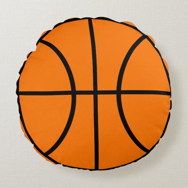 Basketball Sports Pillow Gift Rund Kudde (Framsidan)