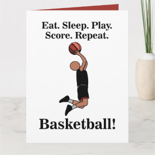 Basketball Sports Player Coach Fläkt Birthday Kort