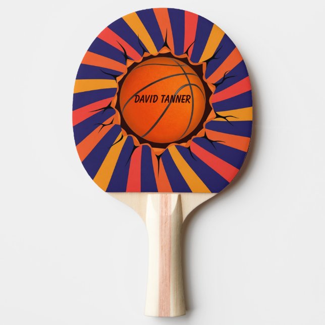 Basketball Sports Table Tennis, Custom Imprinting  Pingisracket (Framsidan)