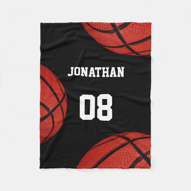 Basketball Sports Team Personlig filt (Framsidan)