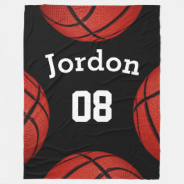 Basketball Sports Team Personlig Namn filt