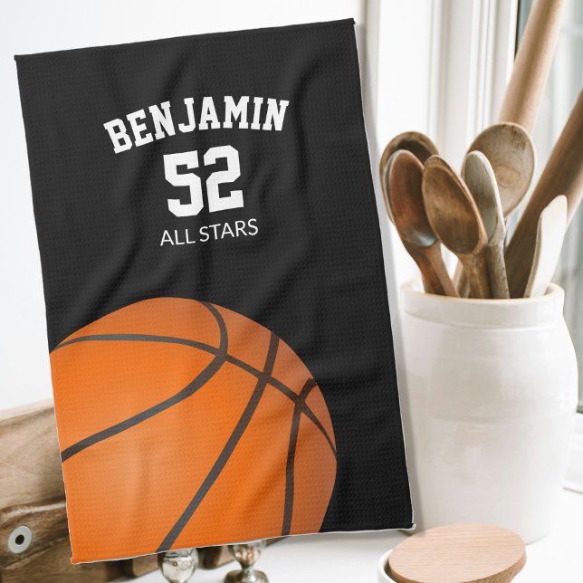 Basketball sports towel, coach gift towel kökshandduk (Skapare uppladdad)