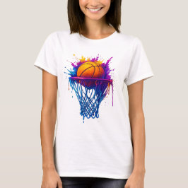 Basketball Stänk Art - Vibrant sportdesign T Shirt