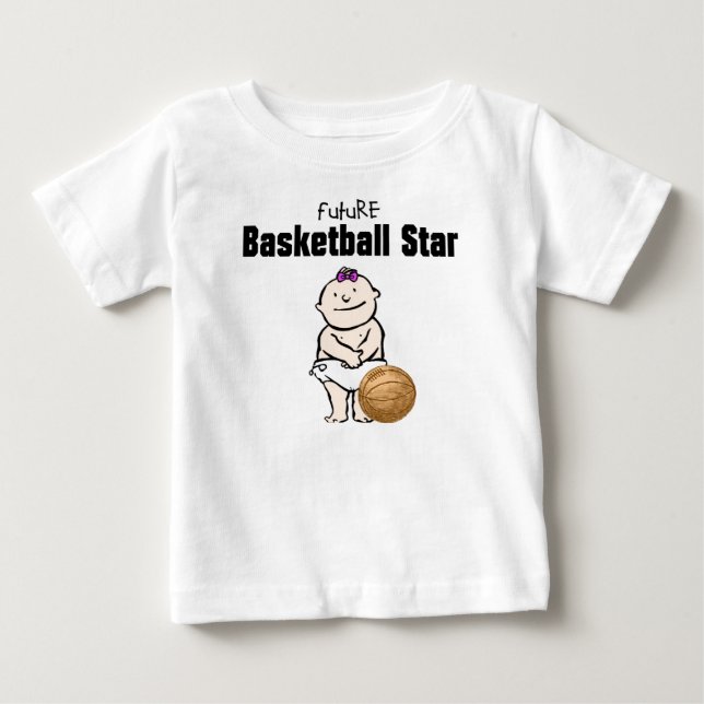 Basketball Star Flicka T-shirts (Framsida)