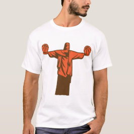basketball statue bresil rio janeiro christ redemp t shirt