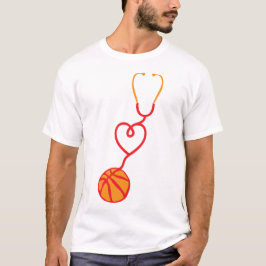 basketball stethoscope coeur love stetoscope 1 t shirt