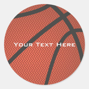 Basketball Sticker Runt Klistermärke