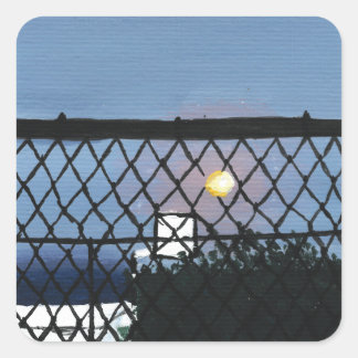 Basketball Stickers Fyrkantigt Klistermärke