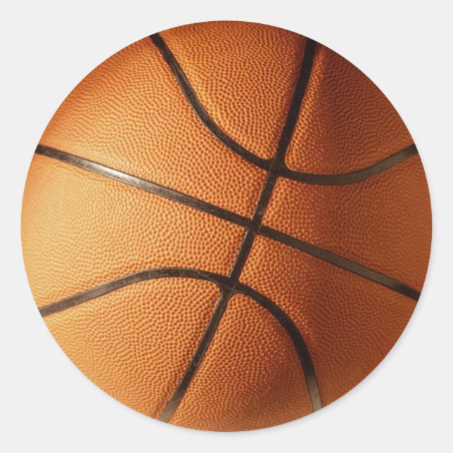 Basketball Stickers Runt Klistermärke (Framsida)