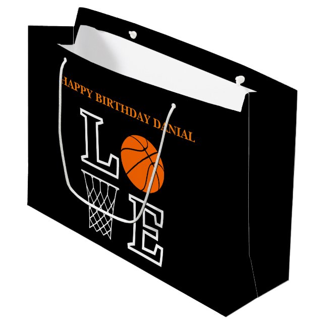 Basketball Swoboda Black Birthday Larft Gift-blogg (Framsidan Vinklad)