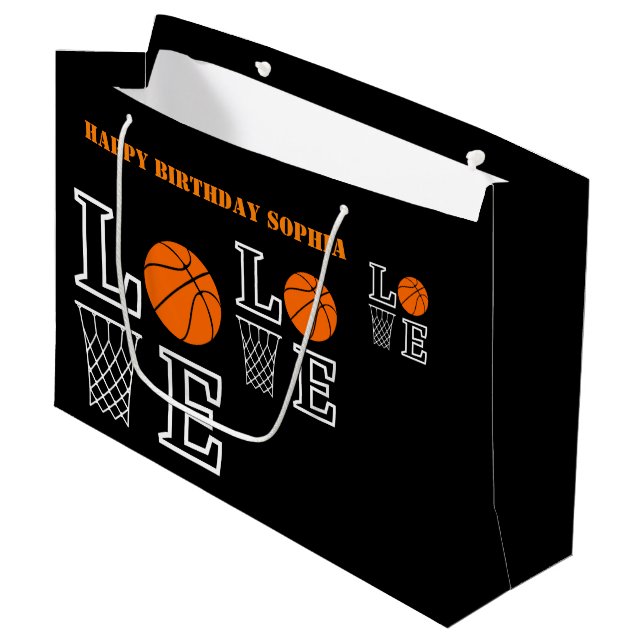 Basketball Swoboda Black Birthday Larft Gift-blogg (Framsidan Vinklad)