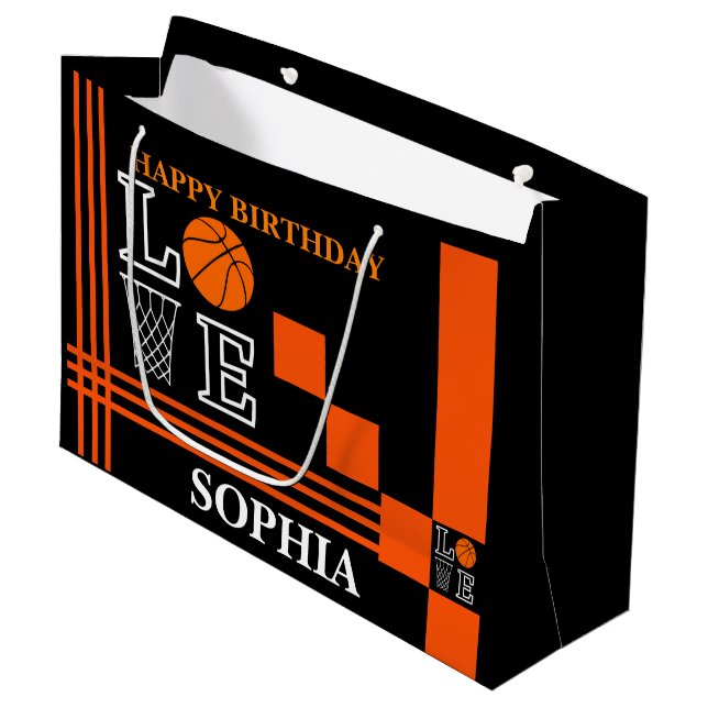 Basketball Swoboda Black Birthday Larft Gift-blogg (Framsidan Vinklad)