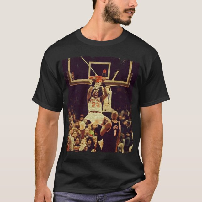Basketball T-Shirt A Patrick Ewing Reverse Gift Wo (Framsida)