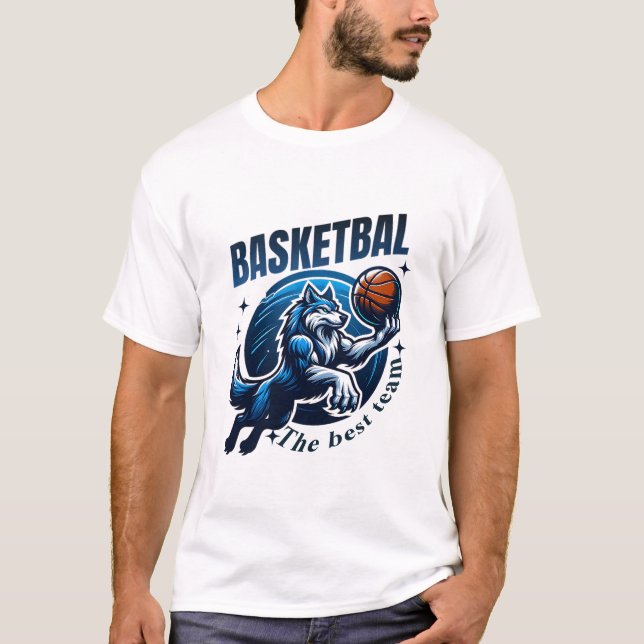 Basketball T-Shirt Varg (Framsida)