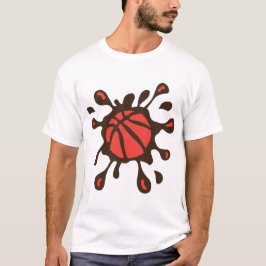 basketball tache eclaboussure ballon t shirt