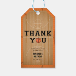 Basketball Tack Gift-Märkre Presentetikett